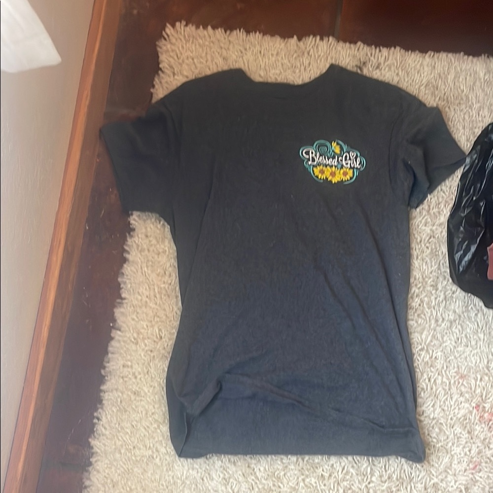 Blessed Girl Kids T-Shirt - Charcoal Gray
